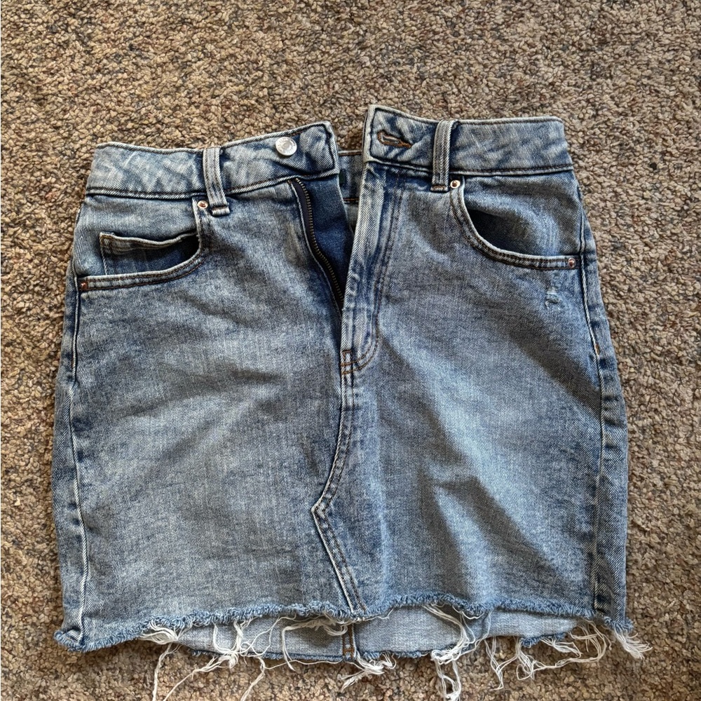Wild Fable Blue Denim Pencil Skirt